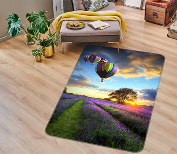 3D Hot Air Balloon 26016 Non Slip Rug Mat