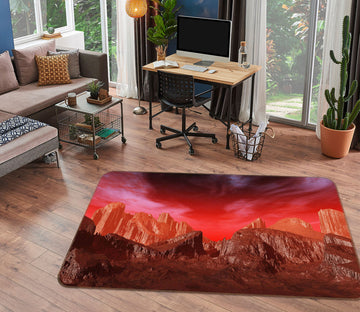 3D Mountain Rock 34171 Non Slip Rug Mat