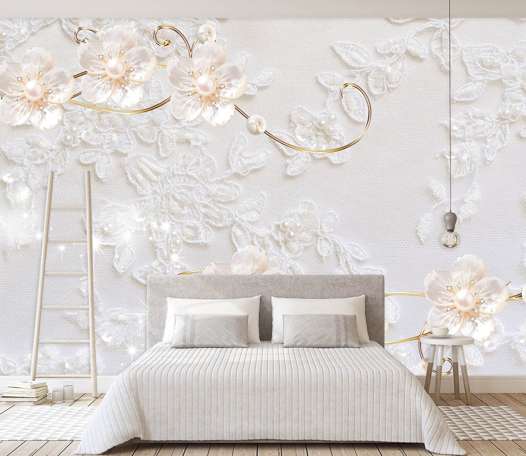 3D Beautiful Flowers 1470 Wall Murals Wallpaper AJ Wallpaper 2 