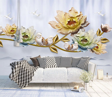 3D Carving Flowers 2064 Wall Murals Wallpaper AJ Wallpaper 2 