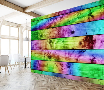 3D Colored Planks 1489 Wall Murals Wallpaper AJ Wallpaper 2 