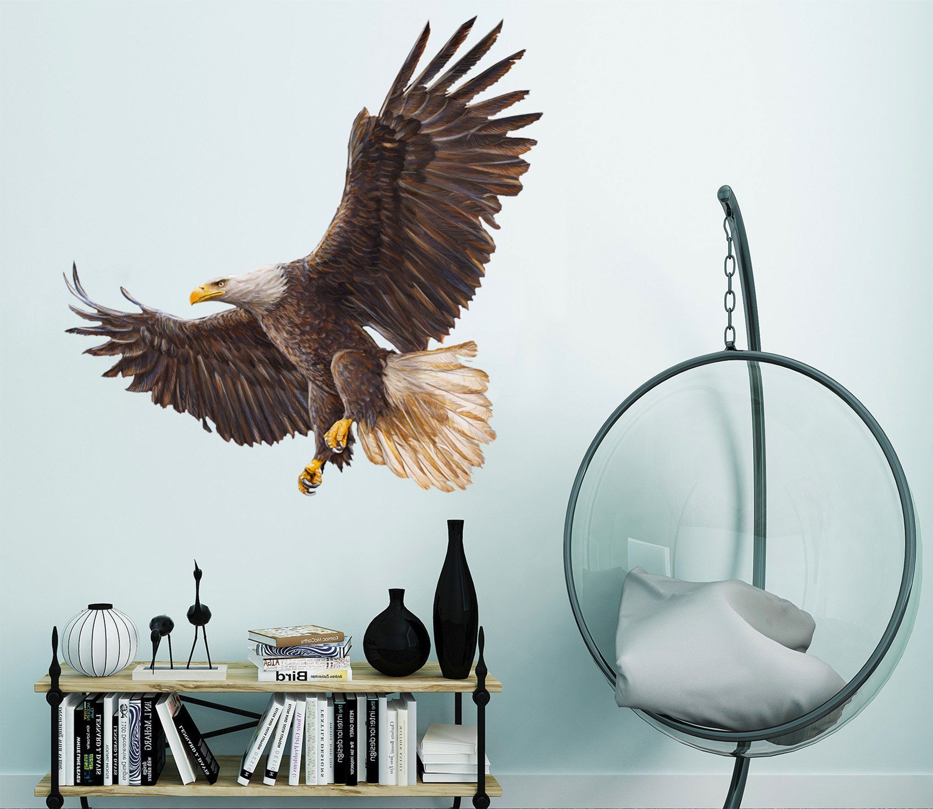 3D Eagle 029 Animals Wall Stickers Wallpaper AJ Wallpaper 