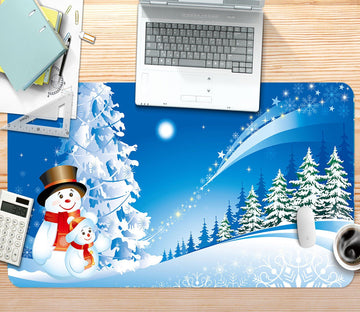 3D Snowflakes Stacked 021 Desk Mat Mat AJ Creativity Home 