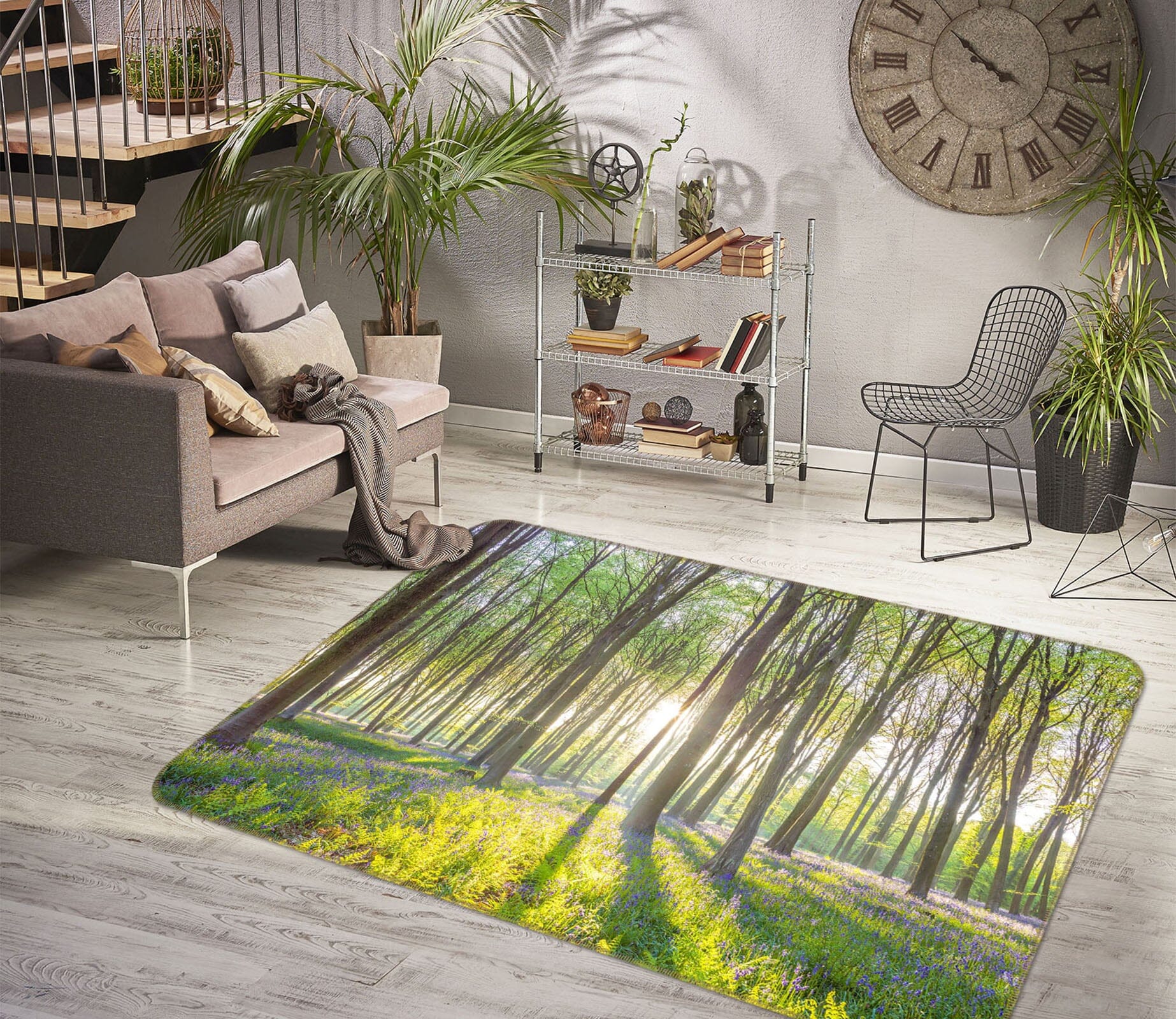 3D Sunshine Forest 1019 Assaf Frank Rug Non Slip Rug Mat Mat AJ Creativity Home 