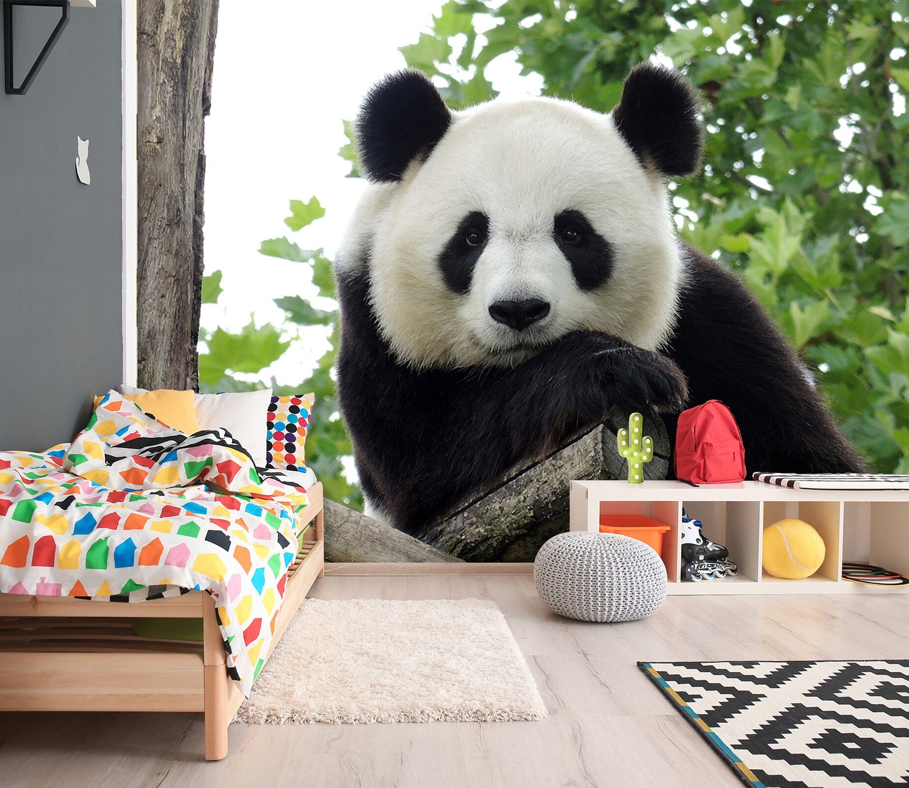 3D Panda Forest 342 Wall Murals Wallpaper AJ Wallpaper 2 