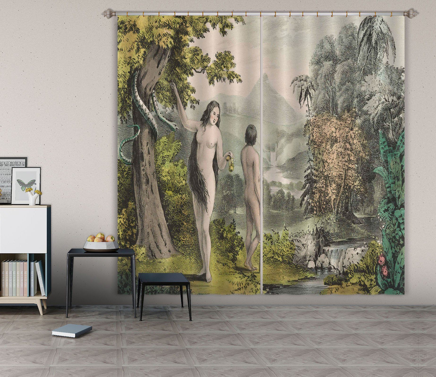 3D Adam Eve Garden 037 Andrea haase Curtain Curtains Drapes Curtains AJ Creativity Home 