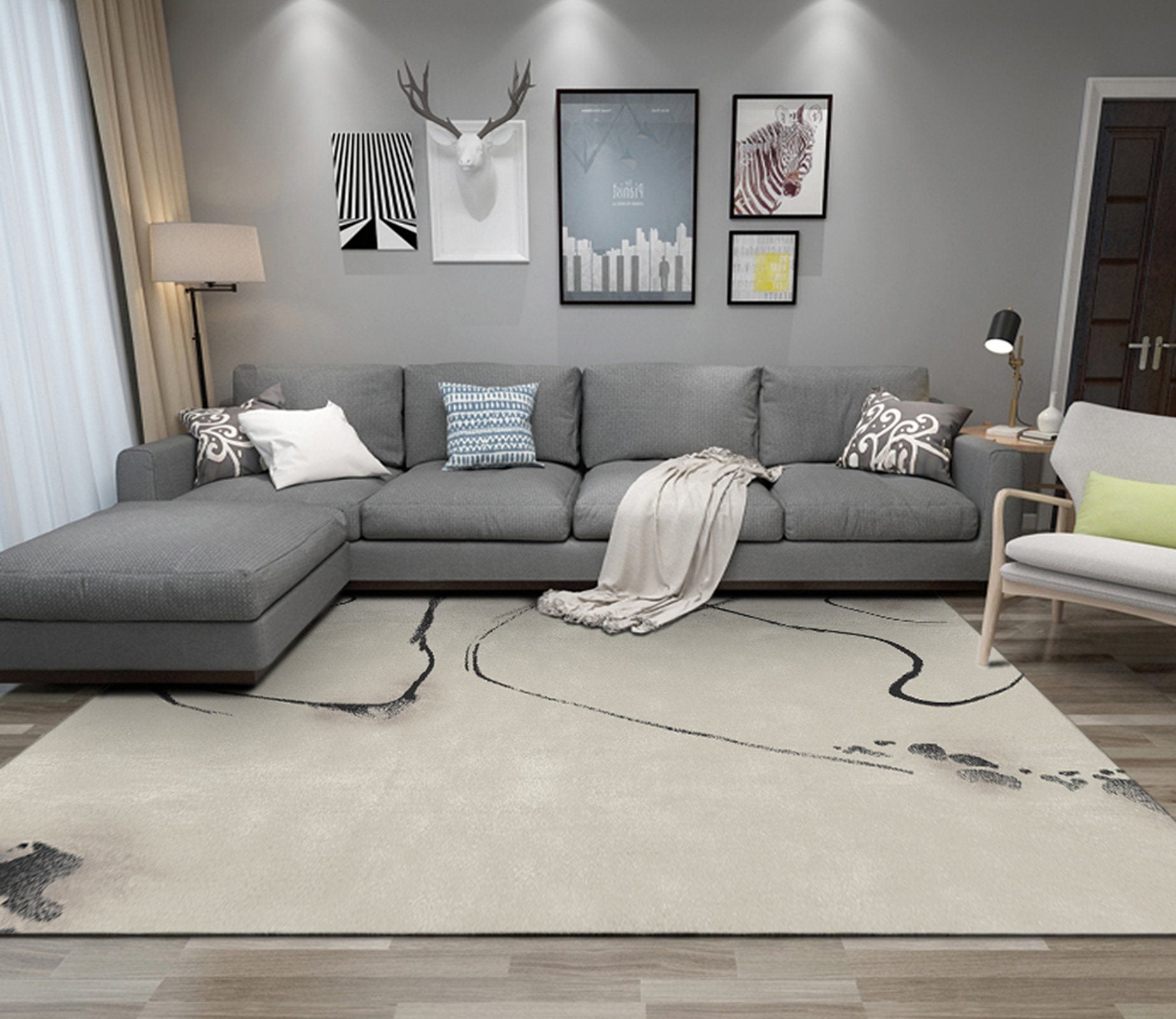 3D Black Splash WG049 Non Slip Rug Mat Mat AJ Creativity Home 