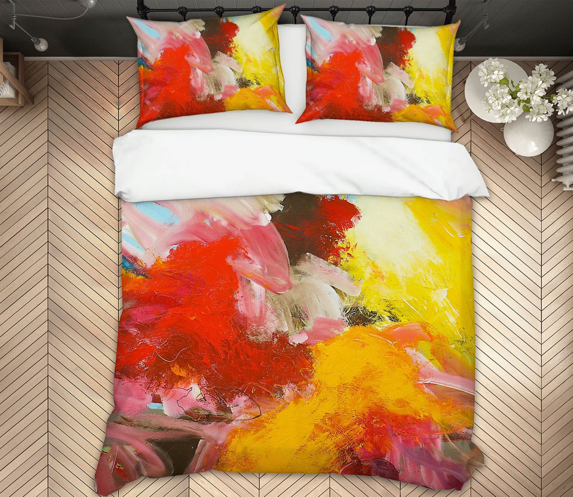 3D Fiery Red 109 Allan P. Friedlander Bedding Bed Pillowcases Quilt Quiet Covers AJ Creativity Home 