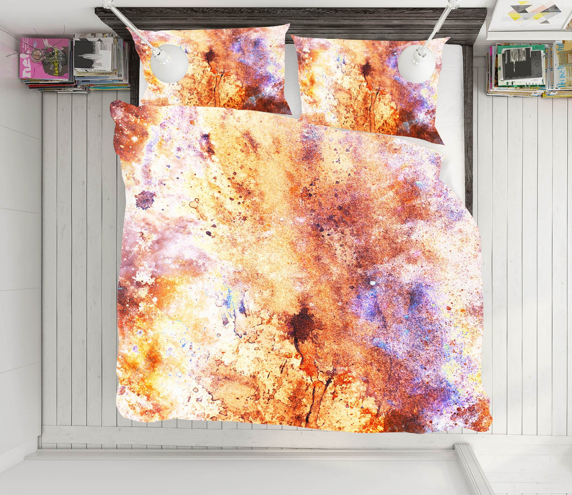 3D Brown 12168 Bed Pillowcases Quilt