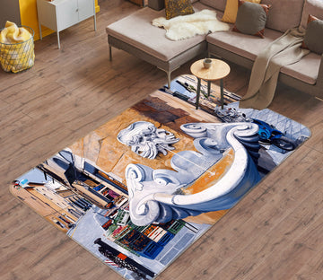 3D Pattern Building 11140 Matthew Holden Bates Rug Non Slip Rug Mat