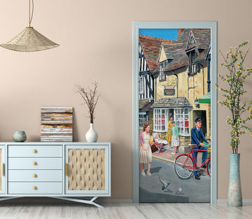 3D Building Bike 10387 Trevor Mitchell Door Mural