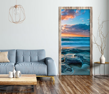 3D Ocean Waves 110222 Kathy Barefield Door Mural