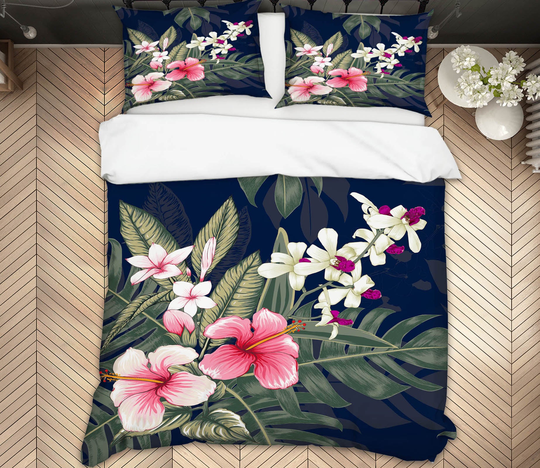 3D Bouquet 61036 Bed Pillowcases Quilt