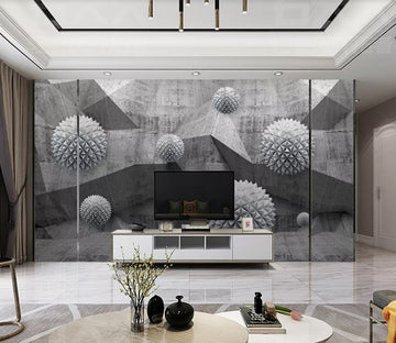3D Gray Ball WC2536 Wall Murals