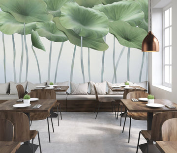 3D Lotus Leaf 1485 Wall Murals Wallpaper AJ Wallpaper 2 