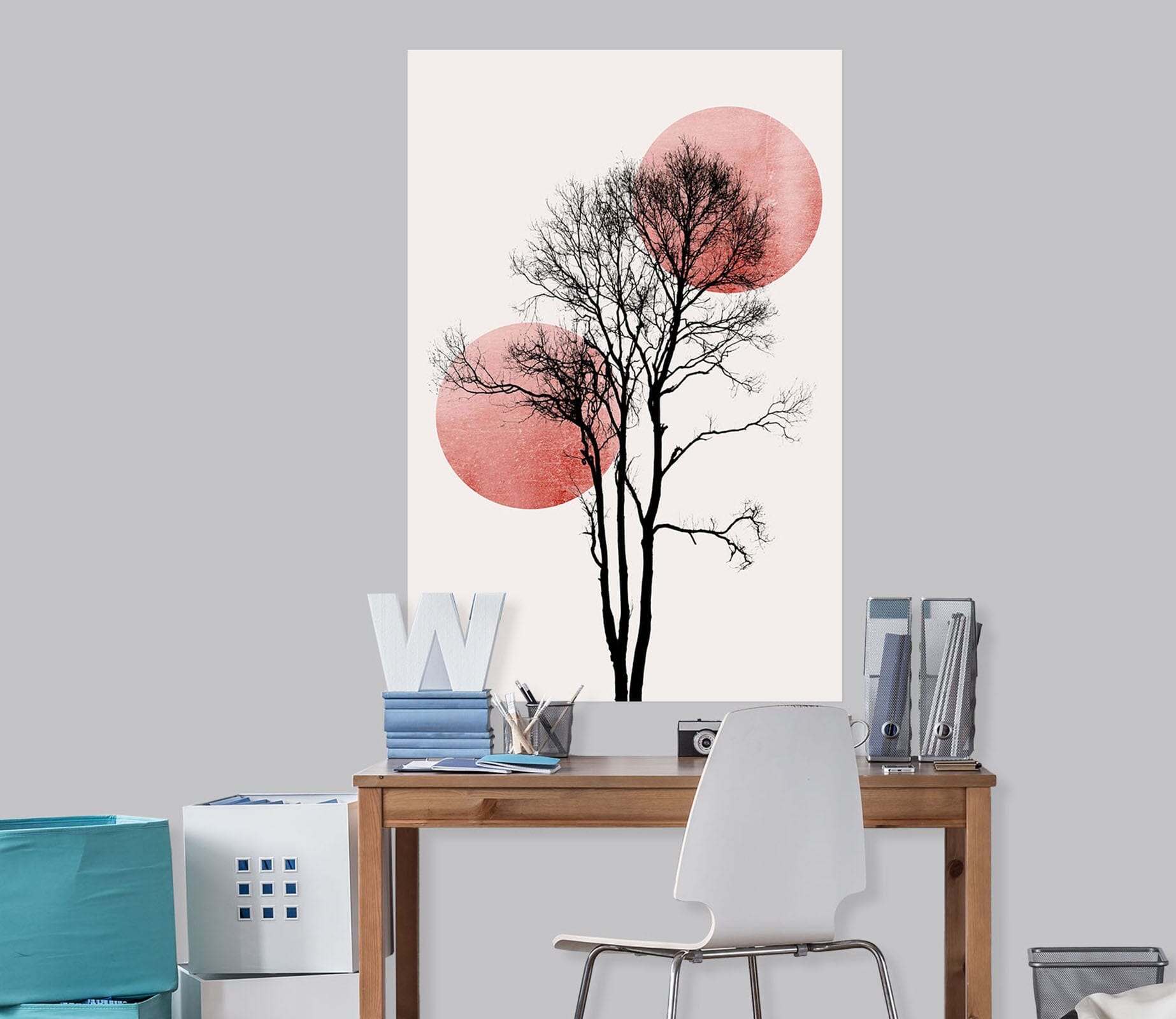 3D Tree Sun 215 Boris Draschoff Wall Sticker Wallpaper AJ Wallpaper 2 