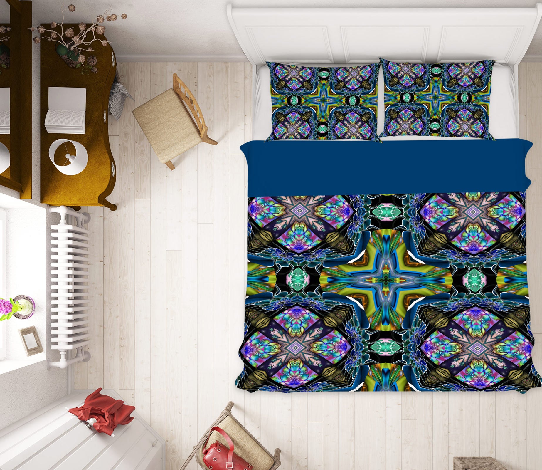 3D Pattern Lines 13212 Bed Pillowcases Quilt