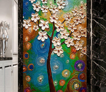 3D Tree Flower 651 Wall Murals Wallpaper AJ Wallpaper 2 