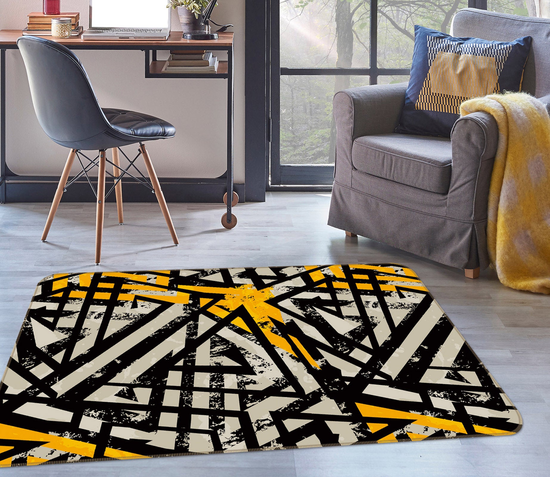 3D Pattern 35057 Non Slip Rug Mat