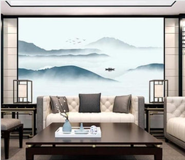 3D Misty Valley 472 Wall Murals Wallpaper AJ Wallpaper 2 