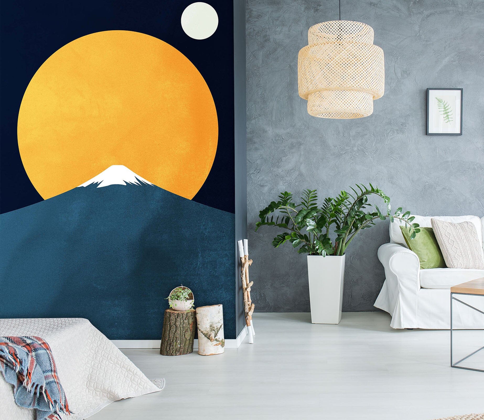 3D Valley Sun 1443 Boris Draschoff Wall Mural Wall Murals Wallpaper AJ Wallpaper 2 