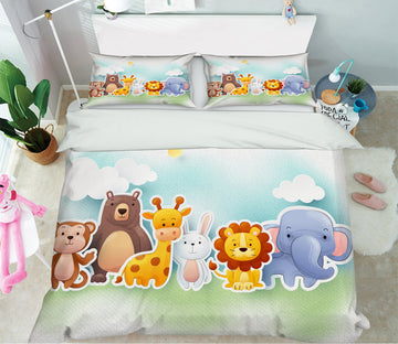 3D Animals 60014 Bed Pillowcases Quilt