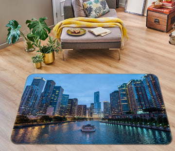 3D River Building 35194 Non Slip Rug Mat