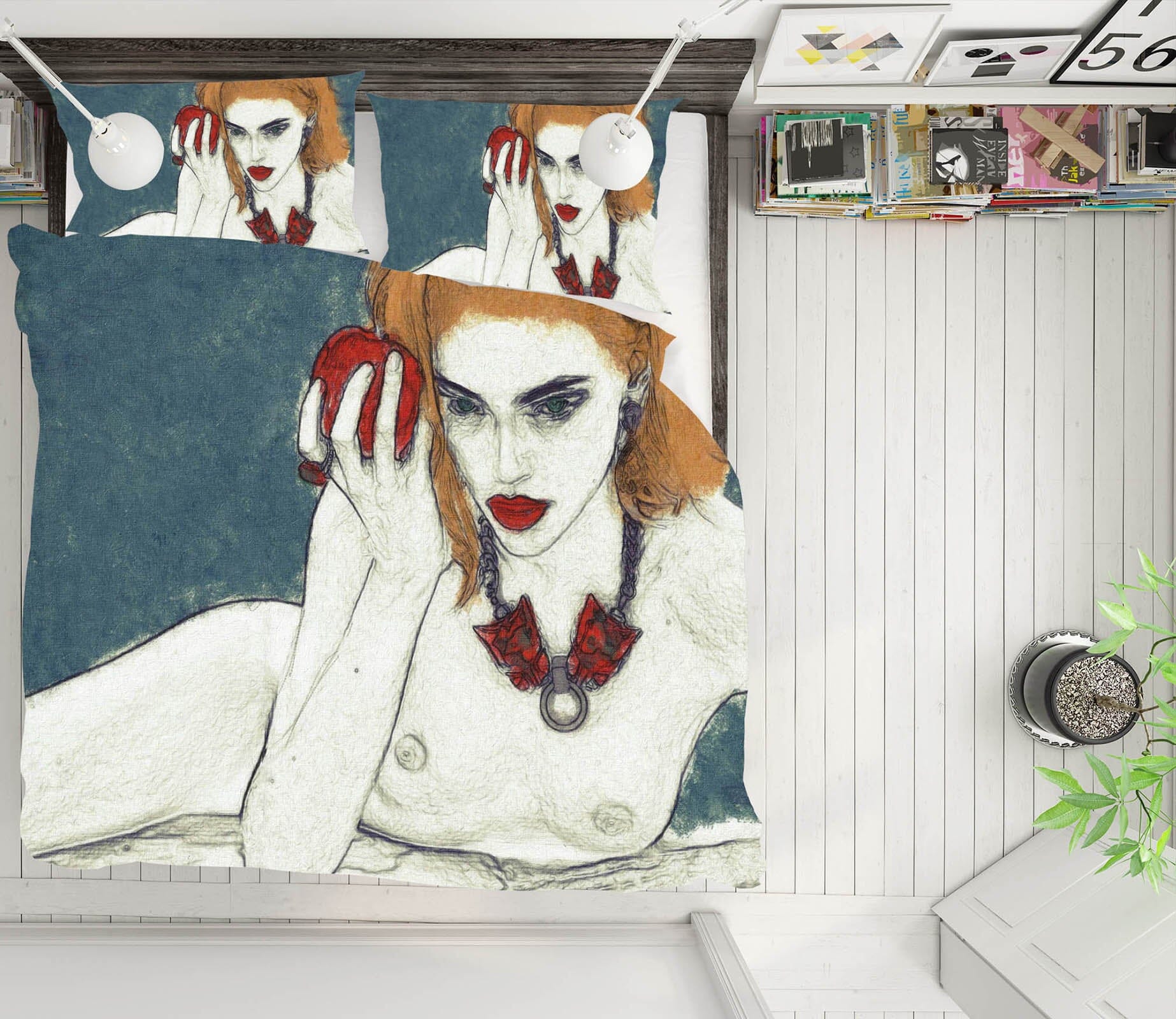 3D Temptation Girl 2011 Marco Cavazzana Bedding Bed Pillowcases Quilt Quiet Covers AJ Creativity Home 