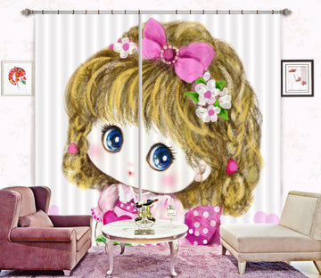 3D Princess Girl 9027 Kayomi Harai Curtain Curtains Drapes