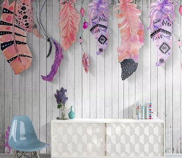 3D Colored Feather 1365 Wall Murals Wallpaper AJ Wallpaper 2 