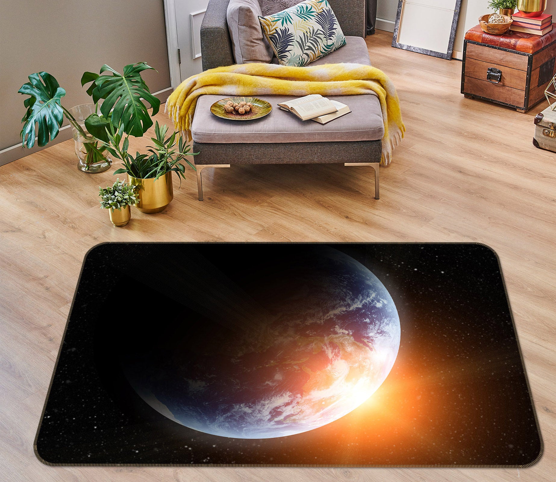 3D Earth 31149 Non Slip Rug Mat