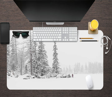 3D Snow Pine 17042 Desk Mat