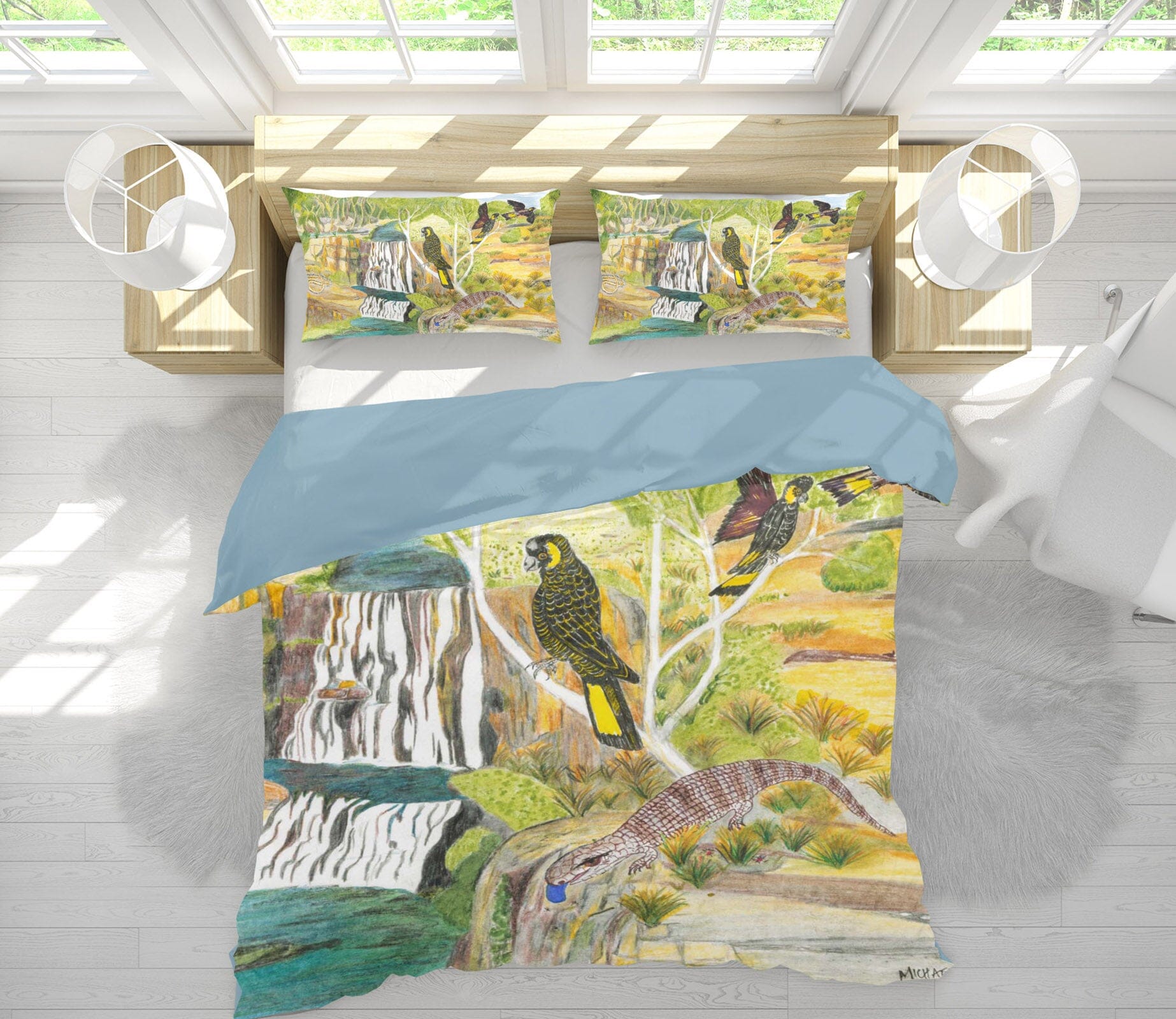 3D Bird House 025 Michael Sewell Bedding Bed Pillowcases Quilt Quiet Covers AJ Creativity Home 