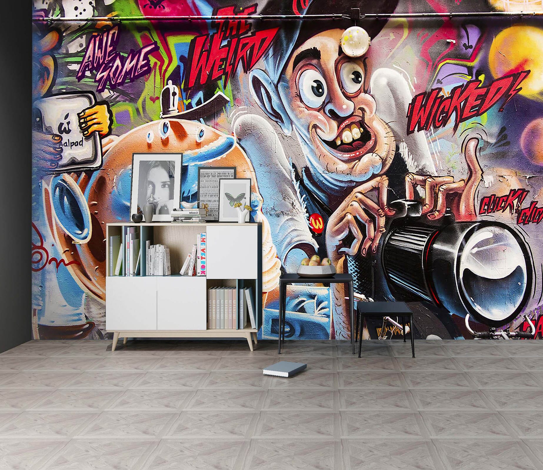 3D Graffiti Wall Painting 144 Wall Murals Wallpaper AJ Wallpaper 2 