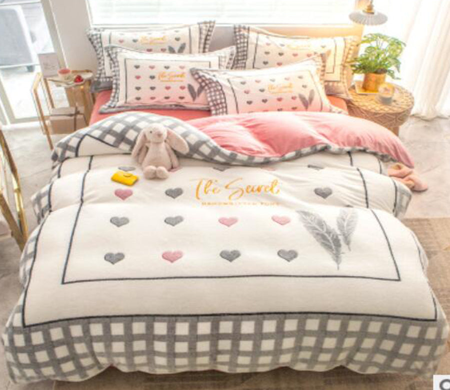 3D Love 14178 Bed Pillowcases Quilt