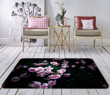 3D Valentine Rose 1006 Noirblanc777 Rug Non Slip Rug Mat Mat AJ Creativity Home 
