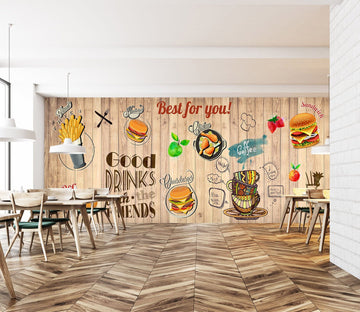 3D Delicious Burger 1497 Wall Murals Wallpaper AJ Wallpaper 2 
