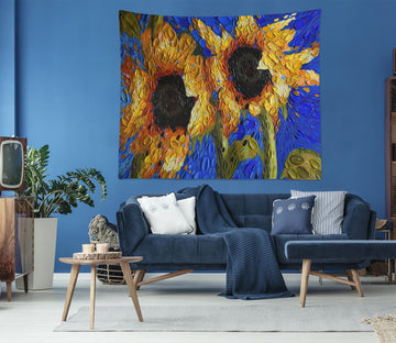 3D Sunflower 11802 Dena Tollefson Tapestry Hanging Cloth Hang
