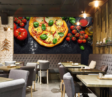 3D Freshly Baked Pizza 1454 Wall Murals Wallpaper AJ Wallpaper 2 
