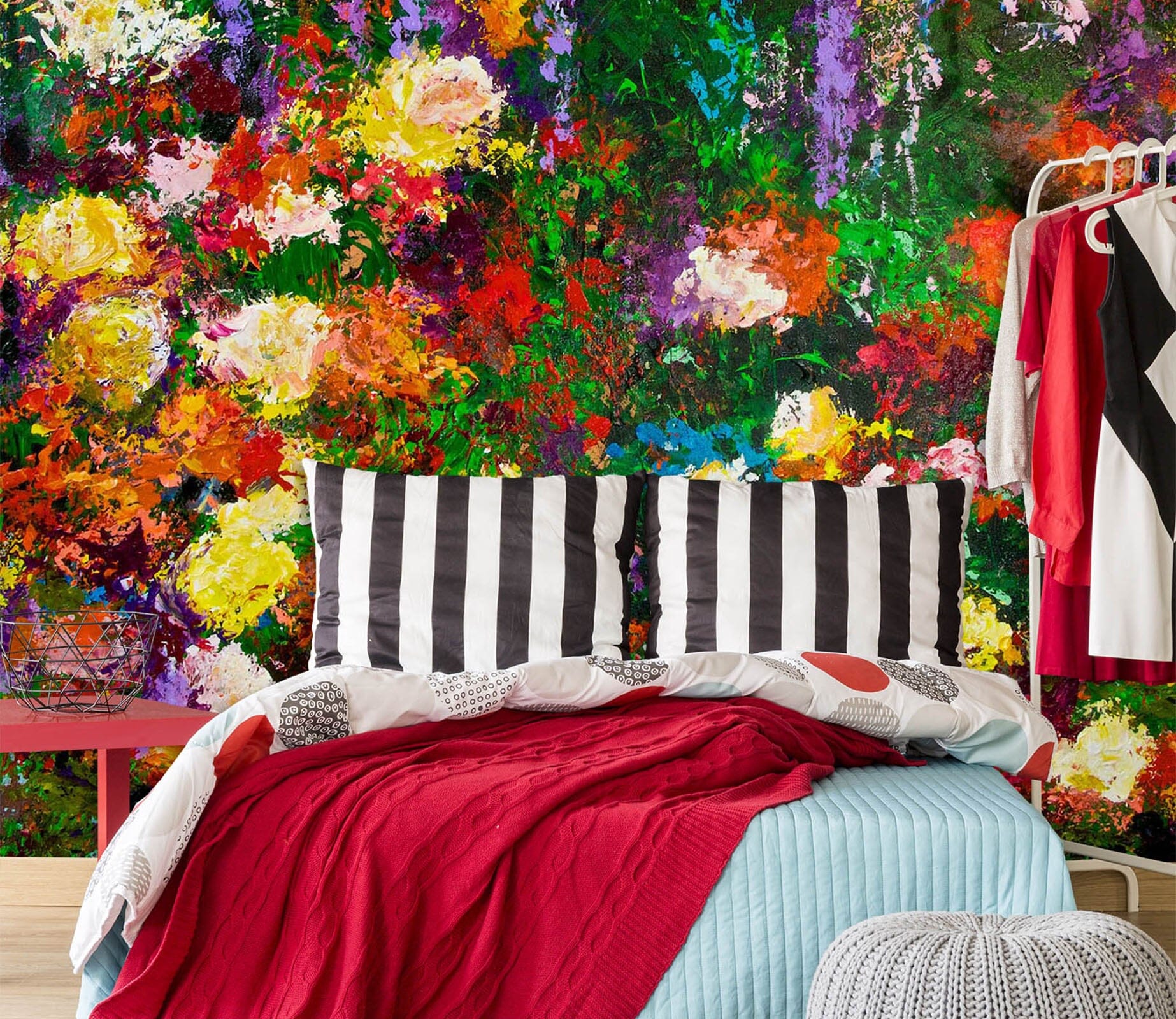 3D Painted Flowers 196 Allan P. Friedlander Wall Mural Wall Murals Wallpaper AJ Wallpaper 2 