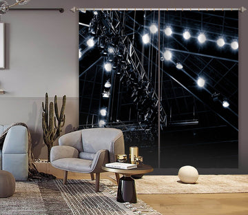 3D Night Light 056 Noirblanc777 Curtain Curtains Drapes Curtains AJ Creativity Home 