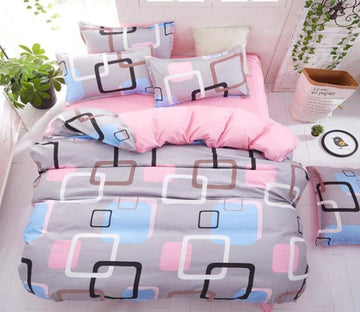 3D Square 7162 Bed Pillowcases Quilt