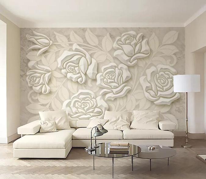 3D Flower Carving 1138 Wall Murals Wallpaper AJ Wallpaper 2 