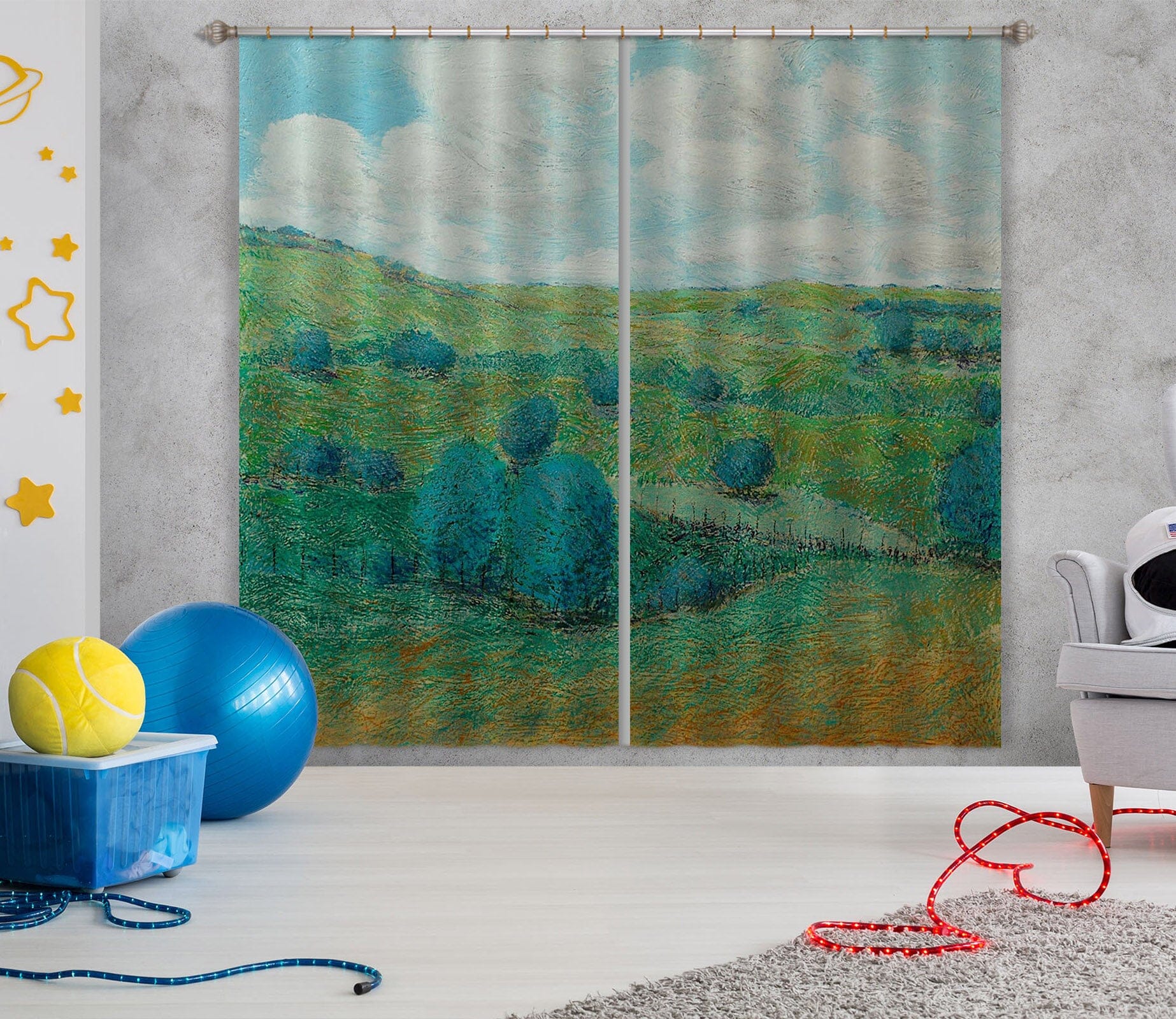 3D Graffiti Forest 113 Allan P. Friedlander Curtain Curtains Drapes Curtains AJ Creativity Home 