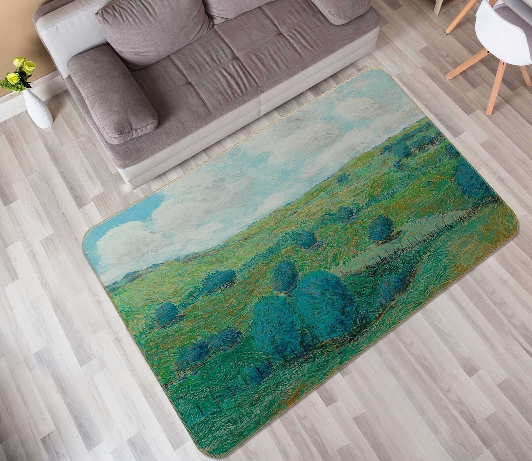 3D Dry Hills 1010 Allan P. Friedlander Rug Non Slip Rug Mat Mat AJ Creativity Home 