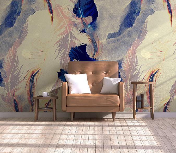 3D Feather 588 Wall Murals Wallpaper AJ Wallpaper 2 