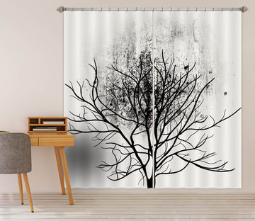 3D Dead Tree 063 Boris Draschoff Curtain Curtains Drapes Curtains AJ Creativity Home 