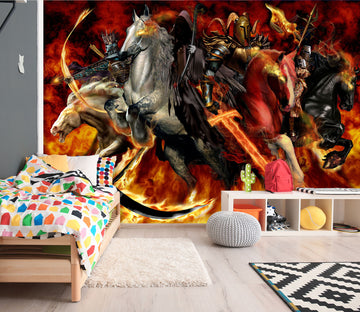 3D Knight Horse 8109 Ruth Thompson Wall Mural Wall Murals