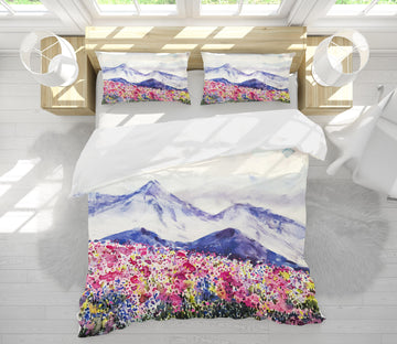3D Flower Mountain 60185 Bed Pillowcases Quilt