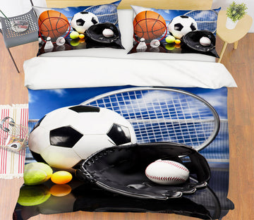 3D Ball Games 14133 Bed Pillowcases Quilt